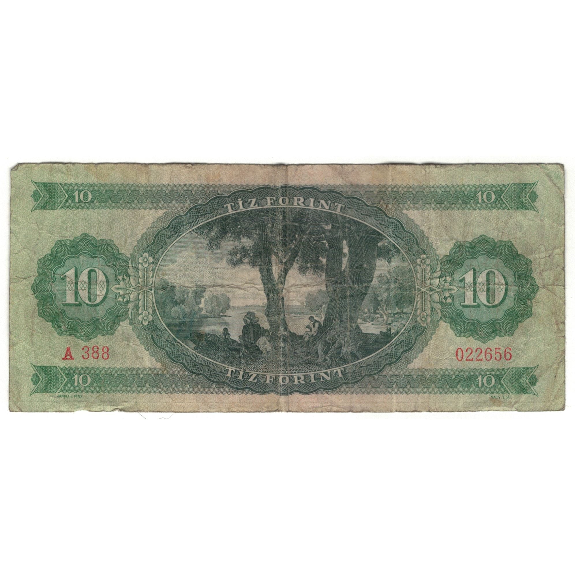 Banknote, Hungary, 10 Forint, 1969, 1969-06-30, KM:168b, VG(8-10)