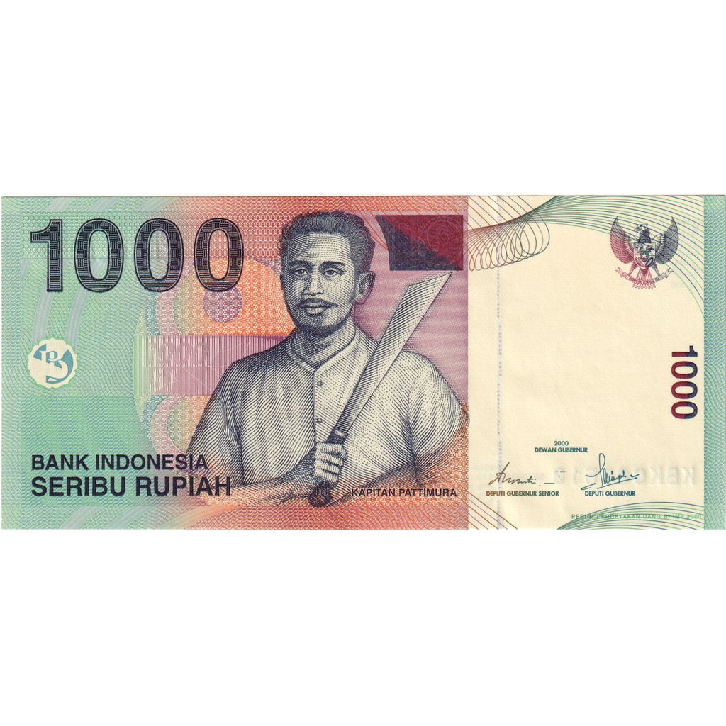 Nota, Indonésia, 1000 Rupiah, 2000, 2000, KM:141i, UNC(65-70)