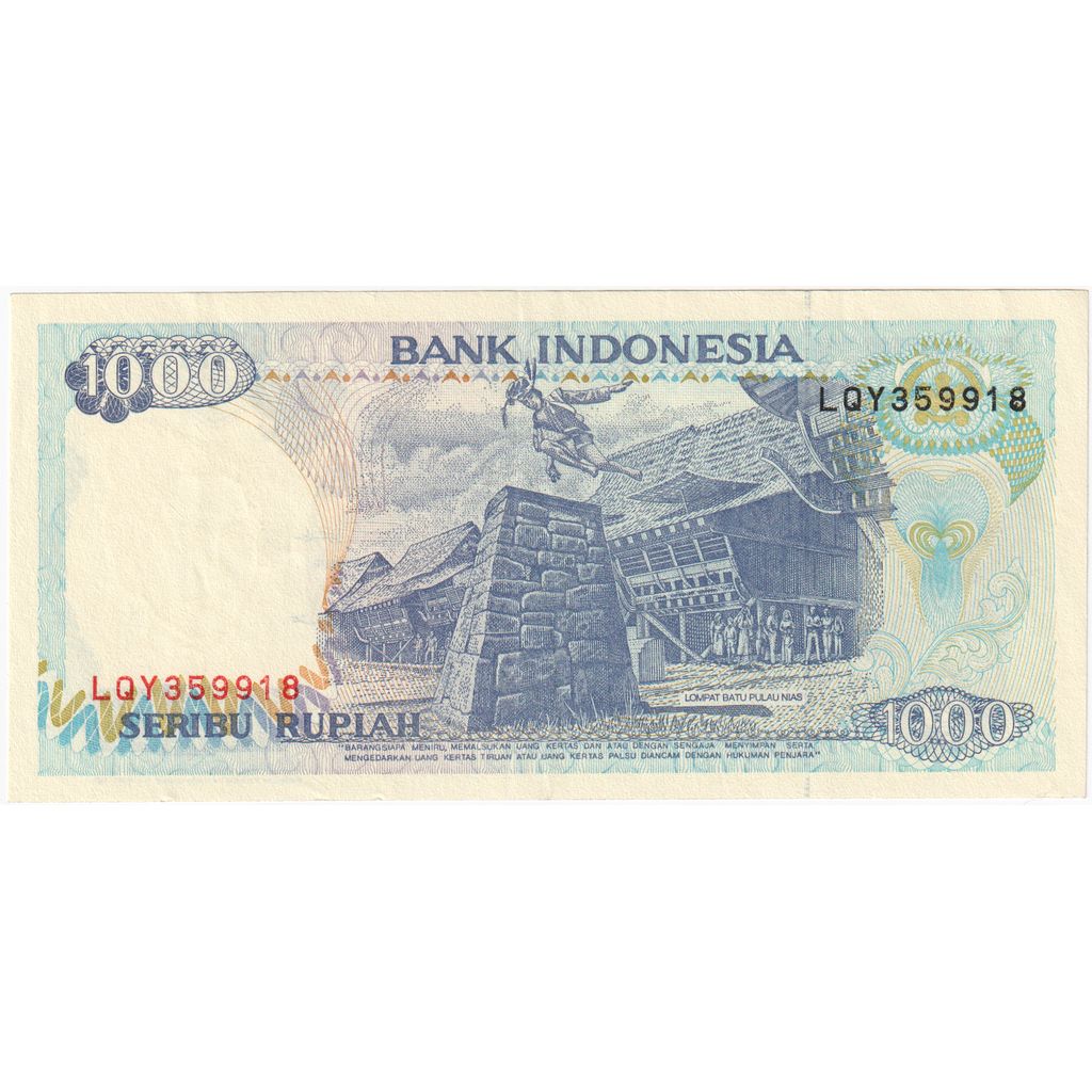 Indonésia, 1000 Rupiah, UNC(65-70)
