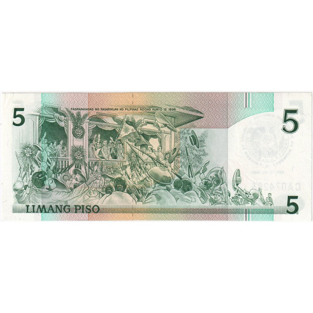 Filipinas, 5 Piso, UNC(65-70)