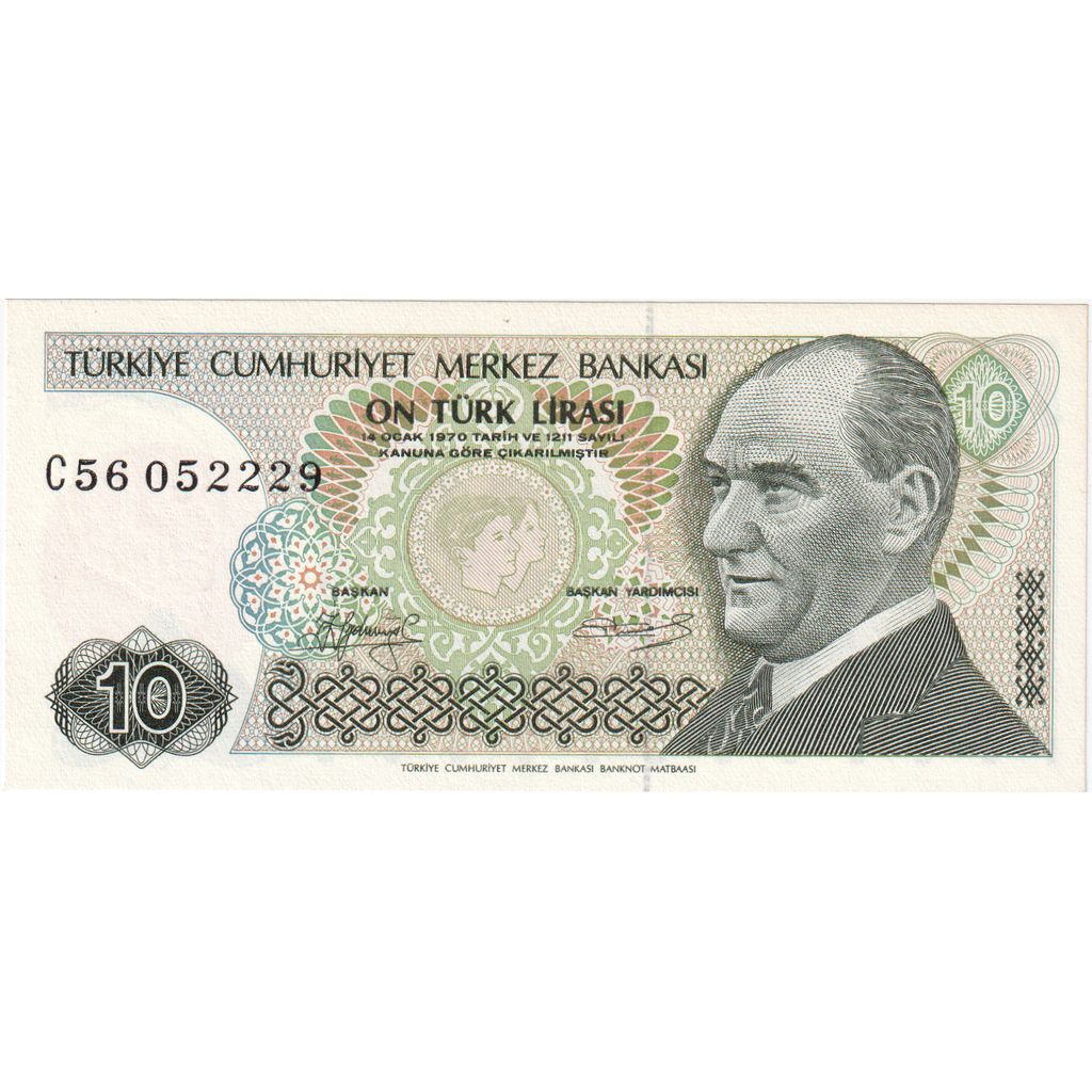 Turquia, 10 Lira, UNC(63)