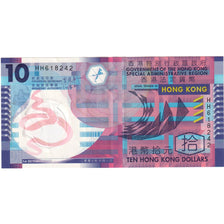 Geldschein, Hong Kong, 10 Dollars, 2007, 2007-10-01, KM:400a, UNZ-