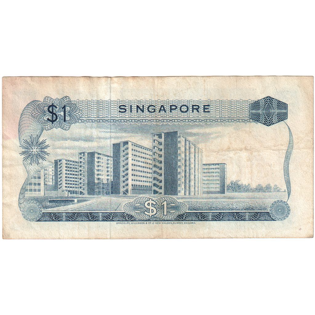 Banknote, Singapore, 1 Dollar, VF(30-35)