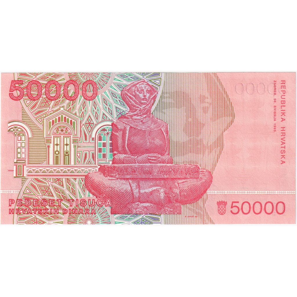 Croatia, 50,000 Dinara, 1993-05-30, UNC(65-70)