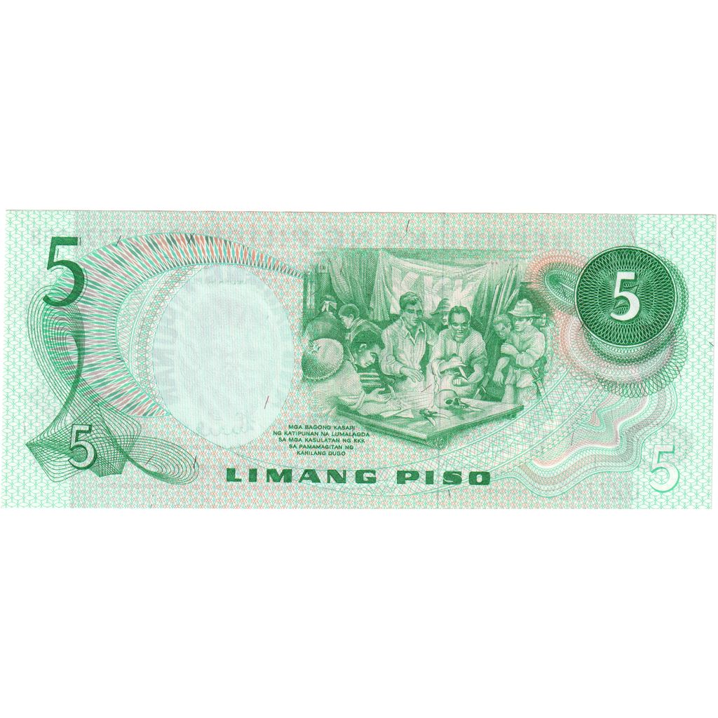 Filipinas, 5 Piso, UNC(65-70)