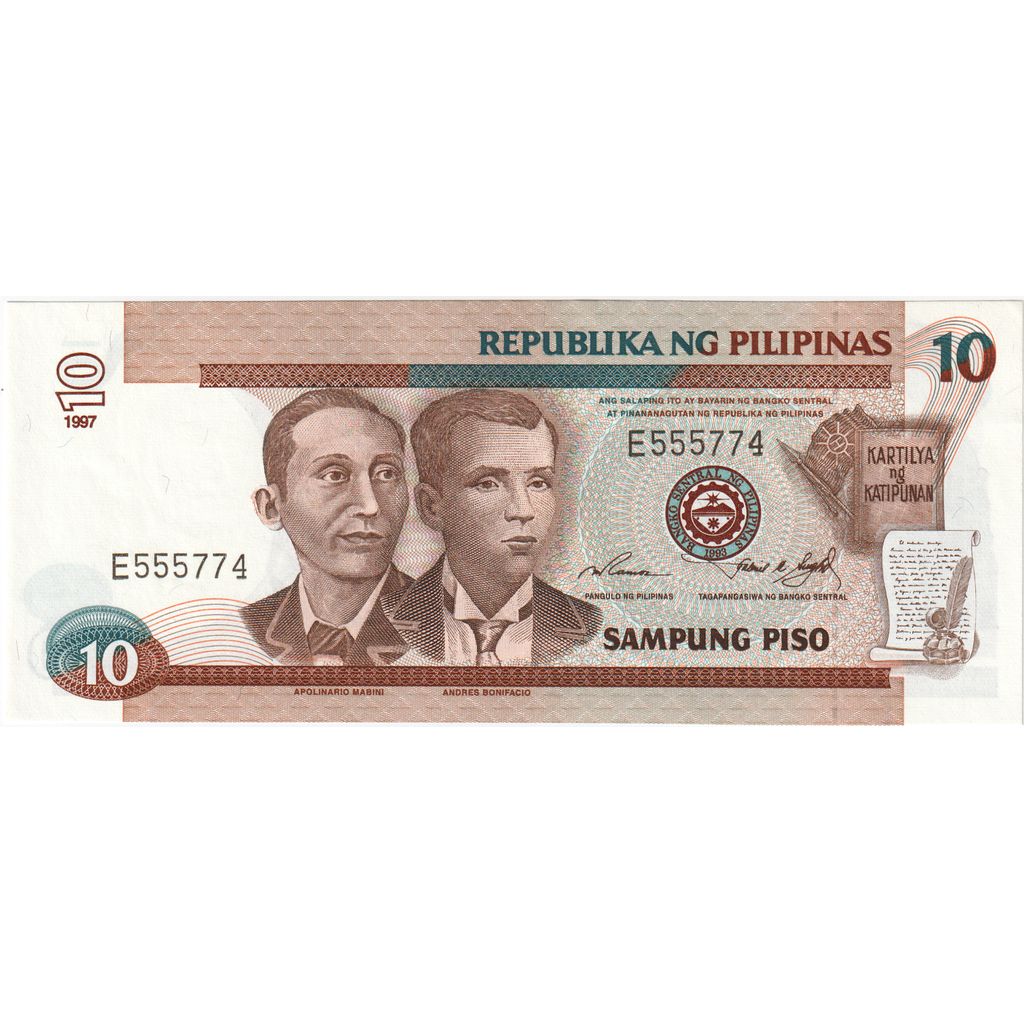 Filipinas, 10 Piso, UNC(65-70)