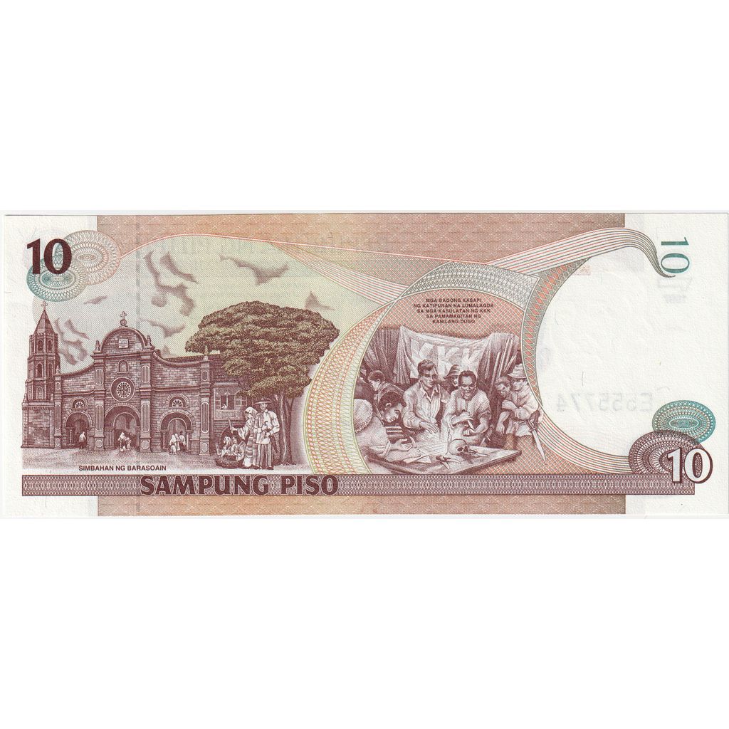 Filipinas, 10 Piso, UNC(65-70)