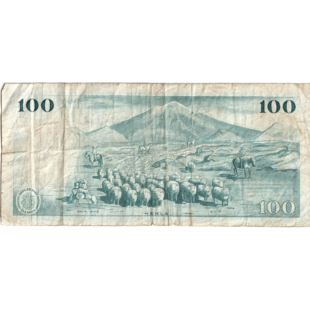 Islândia, 100 Kronur, 1961-03-29, VF(30-35)