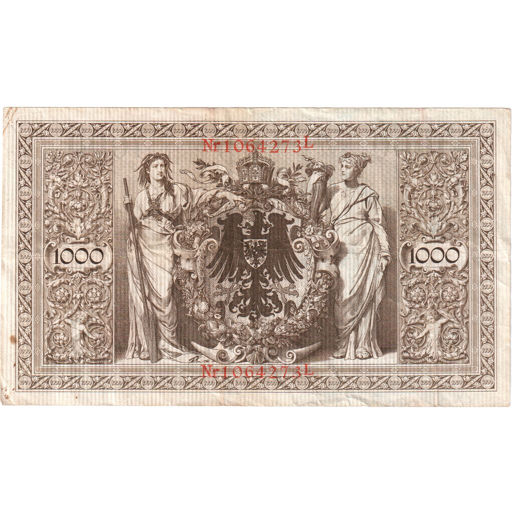 Alemanha, 1000 Mark, 1910-04-21, EF(40-45)