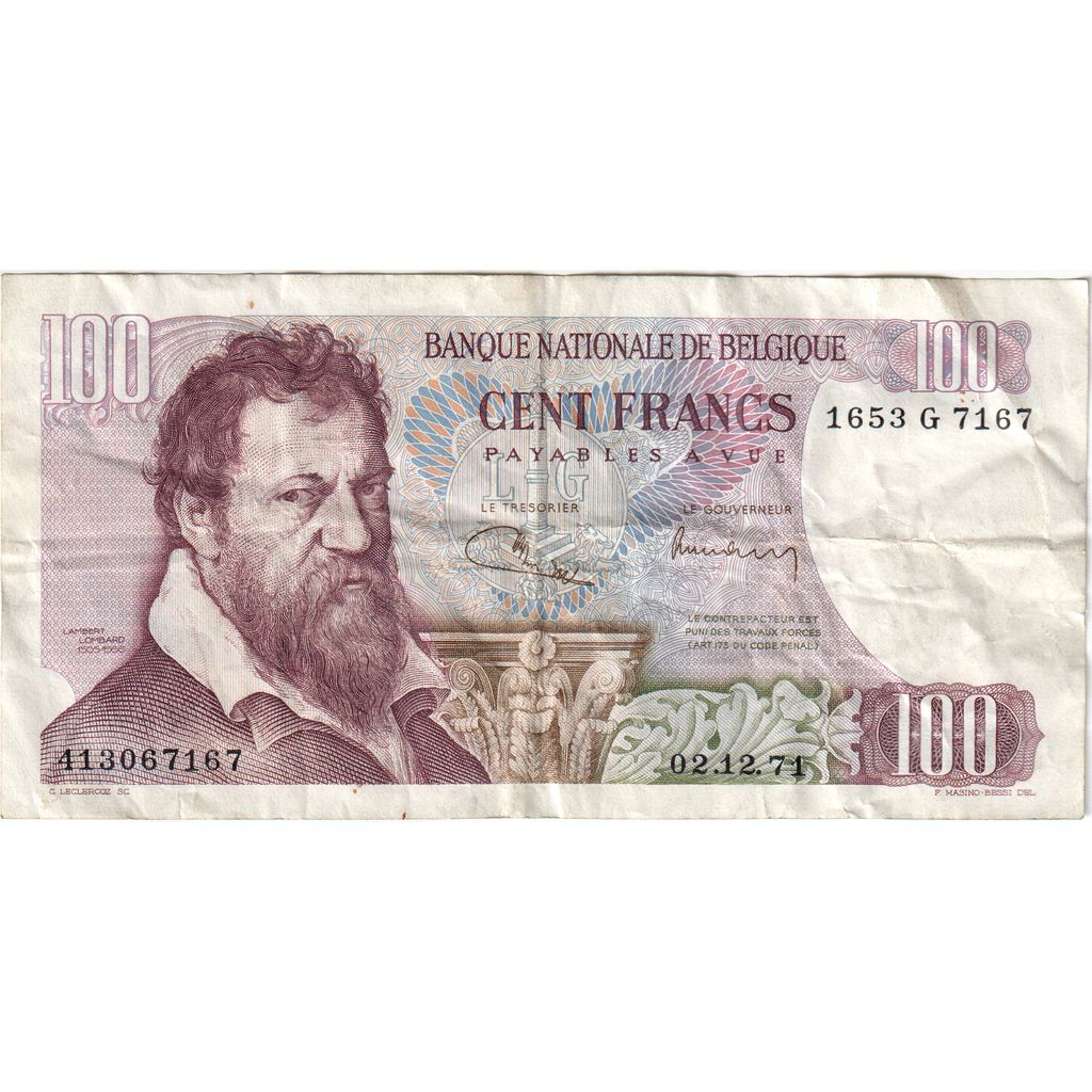 Belgio, 100 Francs, 1971-12-02, MB