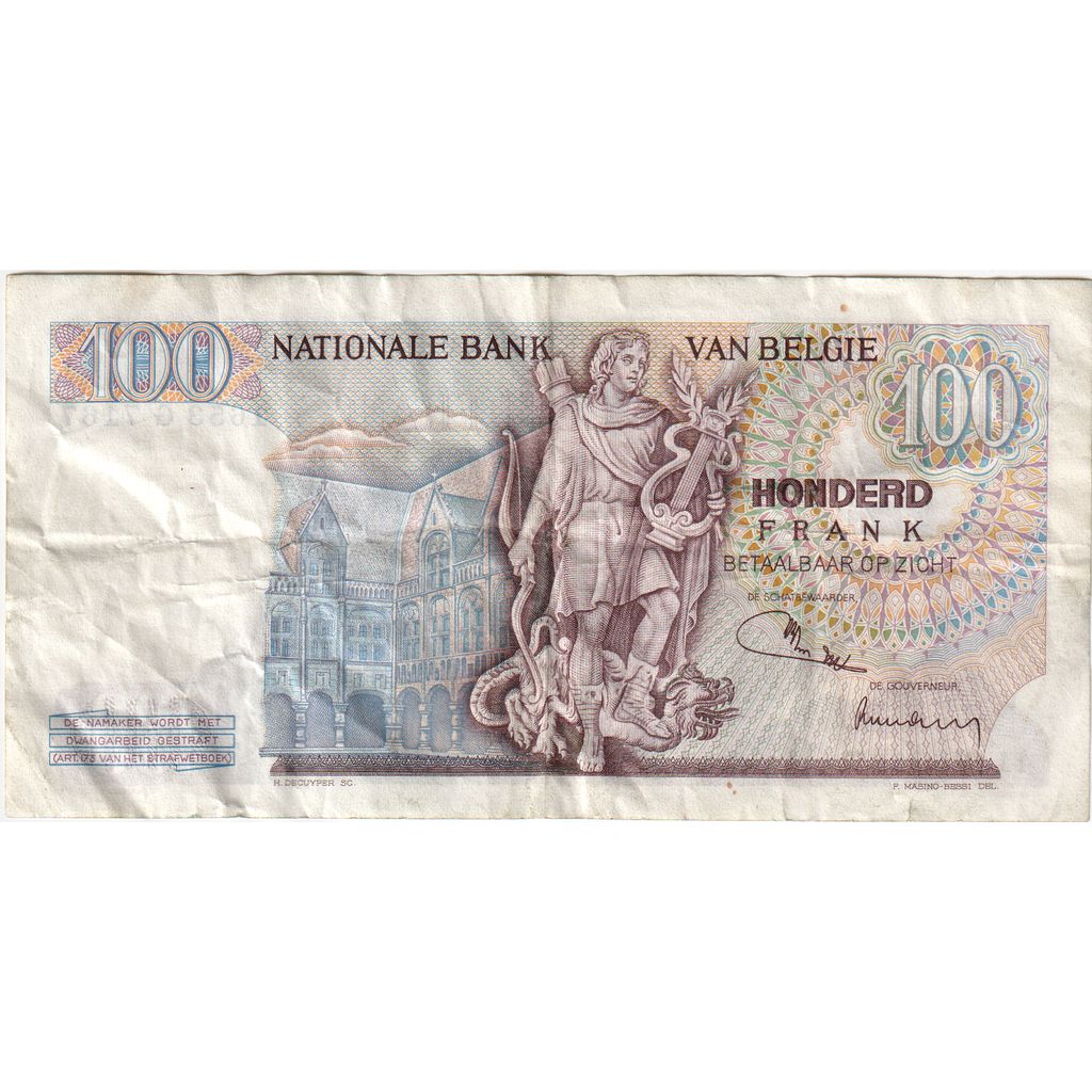 Belgio, 100 Francs, 1971-12-02, MB