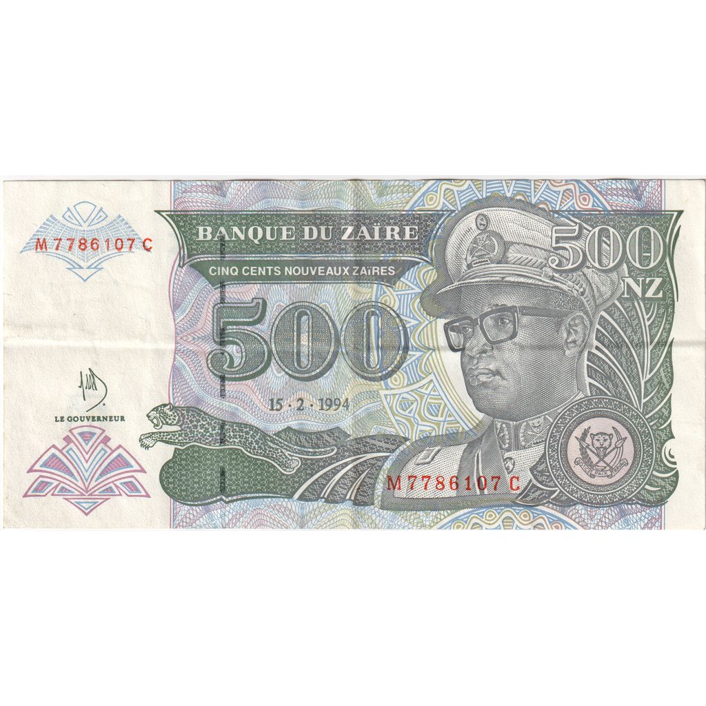 Zaire, 500 Nouveaux Zaïres, 1994-02-15, BB