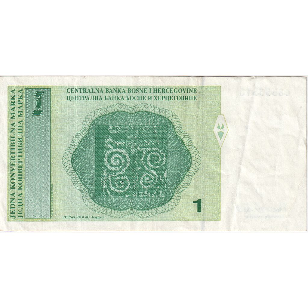Bosnia - Herzegovina, 1 Convertible Marka, EF(40-45)