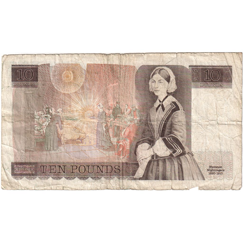 Great Britain, 10 Pounds, Undated (1987-88), VF(20-25)