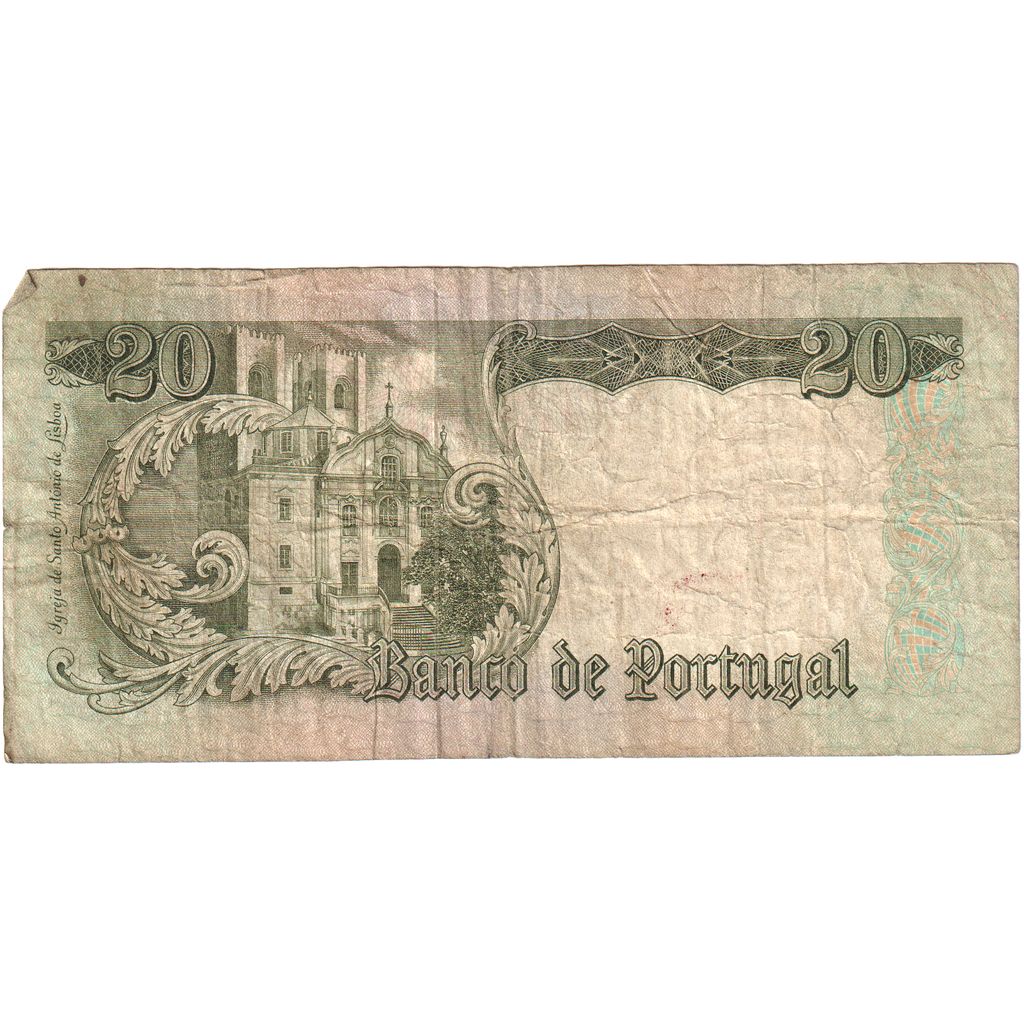 Portugal, 20 Escudos, 1964-05-26, BC