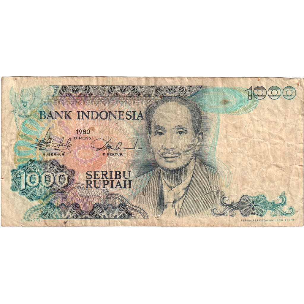 Banknote, Indonesia, 1000 Rupiah, 1980, VF(20-25)