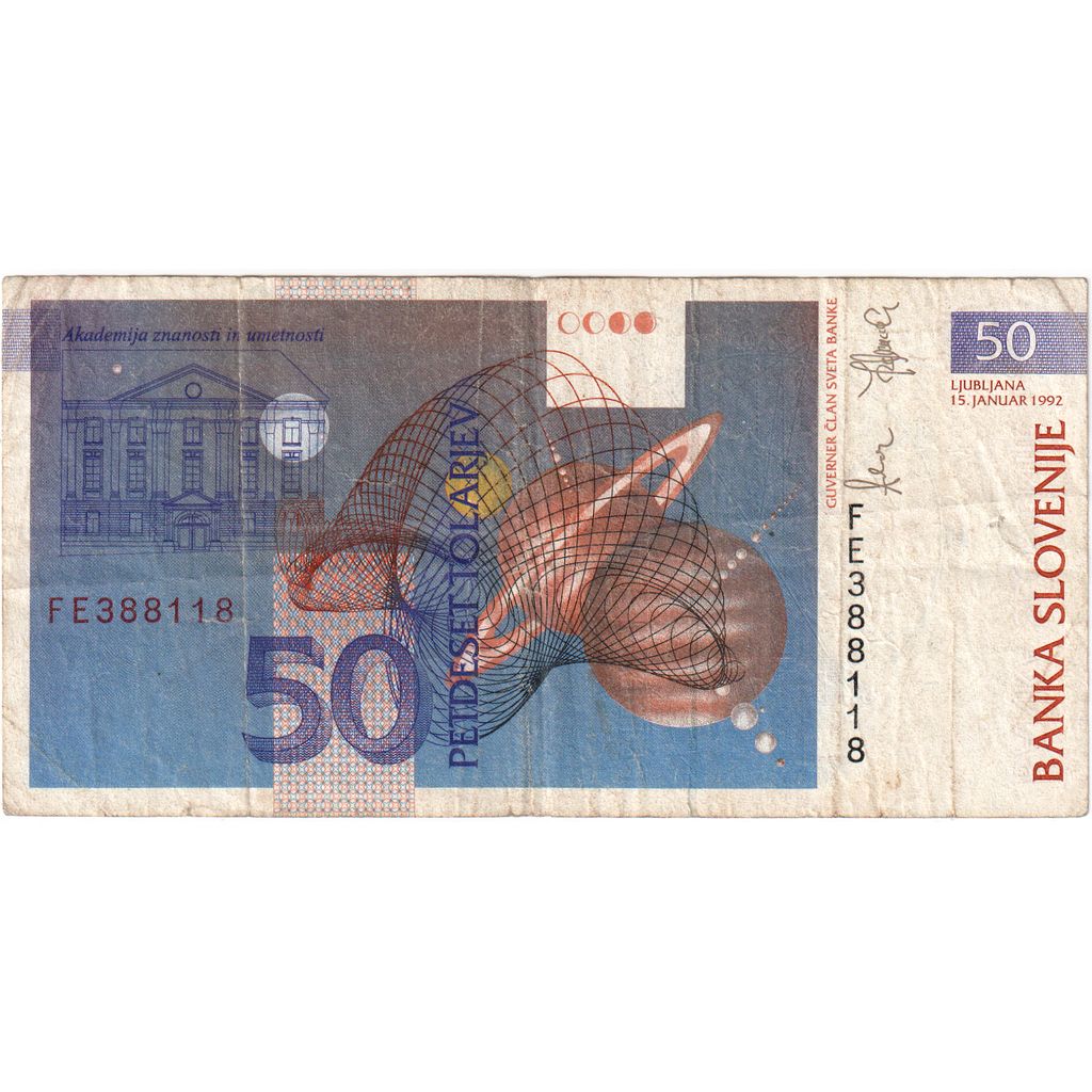 Slowenien, 50 Tolarjev, 1992-01-15, S+