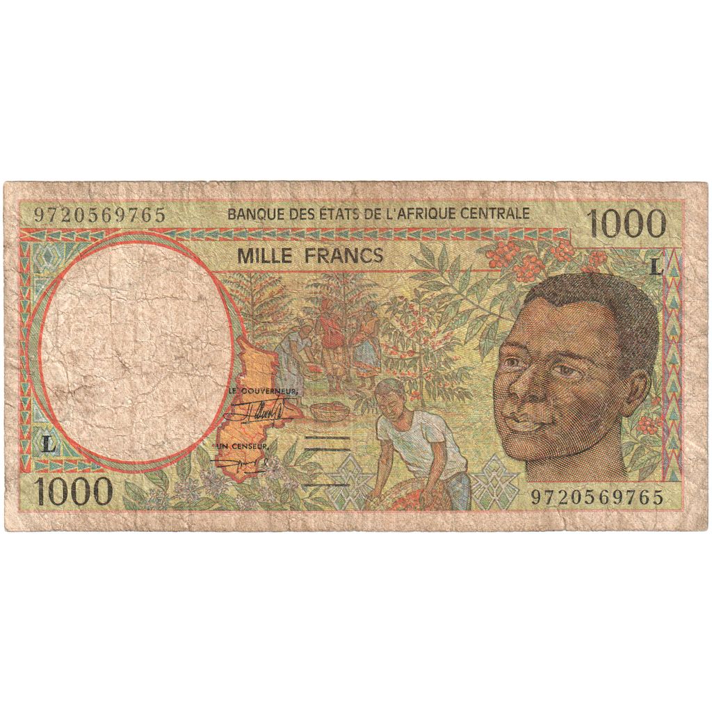 Stati dell’Africa centrale, 1000 Francs, MB