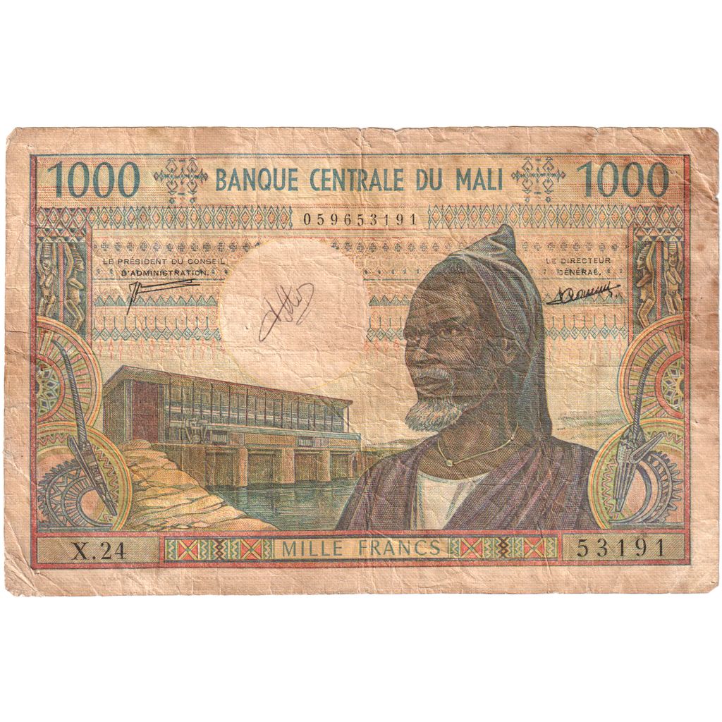 Mali, 1000 Francs, TB