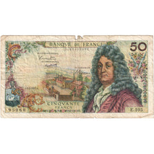 France, 50 Francs, Racine, 1967-02-02, E.105, VF(20-25)