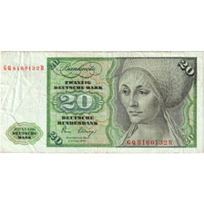 GERMANY - FEDERAL REPUBLIC, 20 Deutsche Mark, 1980-01-02, EF(40-45)