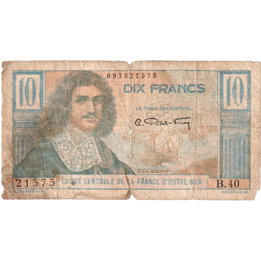 África Equatorial Francesa, 10 Francs, VF(30-35)