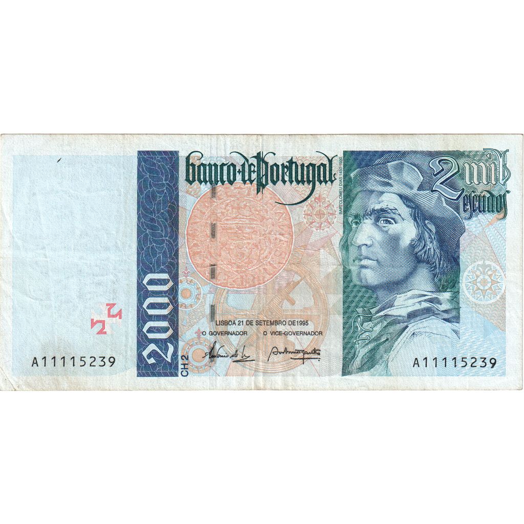 Portugal, 2000 Escudos, 1995-09-21, EF(40-45)