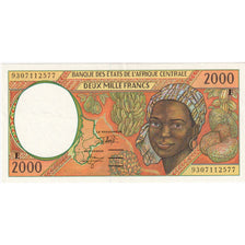 Gabon, 2000 Francs, 1995, KM:403Lc, AU(55-58)