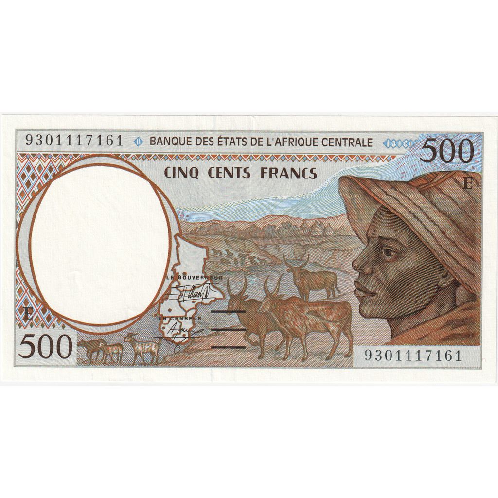 Central African States, 500 Francs, UNC(63)