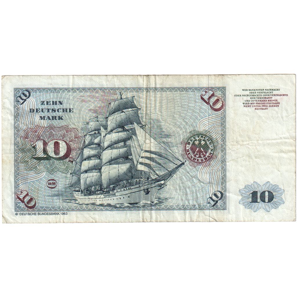 Bundesrepublik Deutschland, 10 Deutsche Mark, 1980-01-02, S+