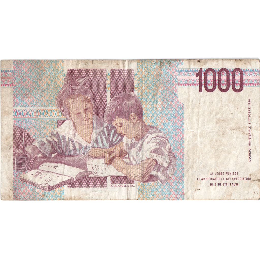 Italia, 1000 Lire, MB
