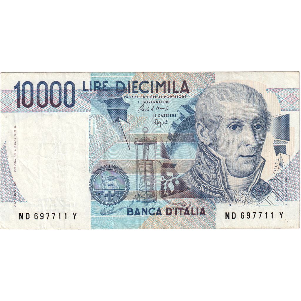 Itália, 10,000 Lire, 1984-09-03, EF(40-45)