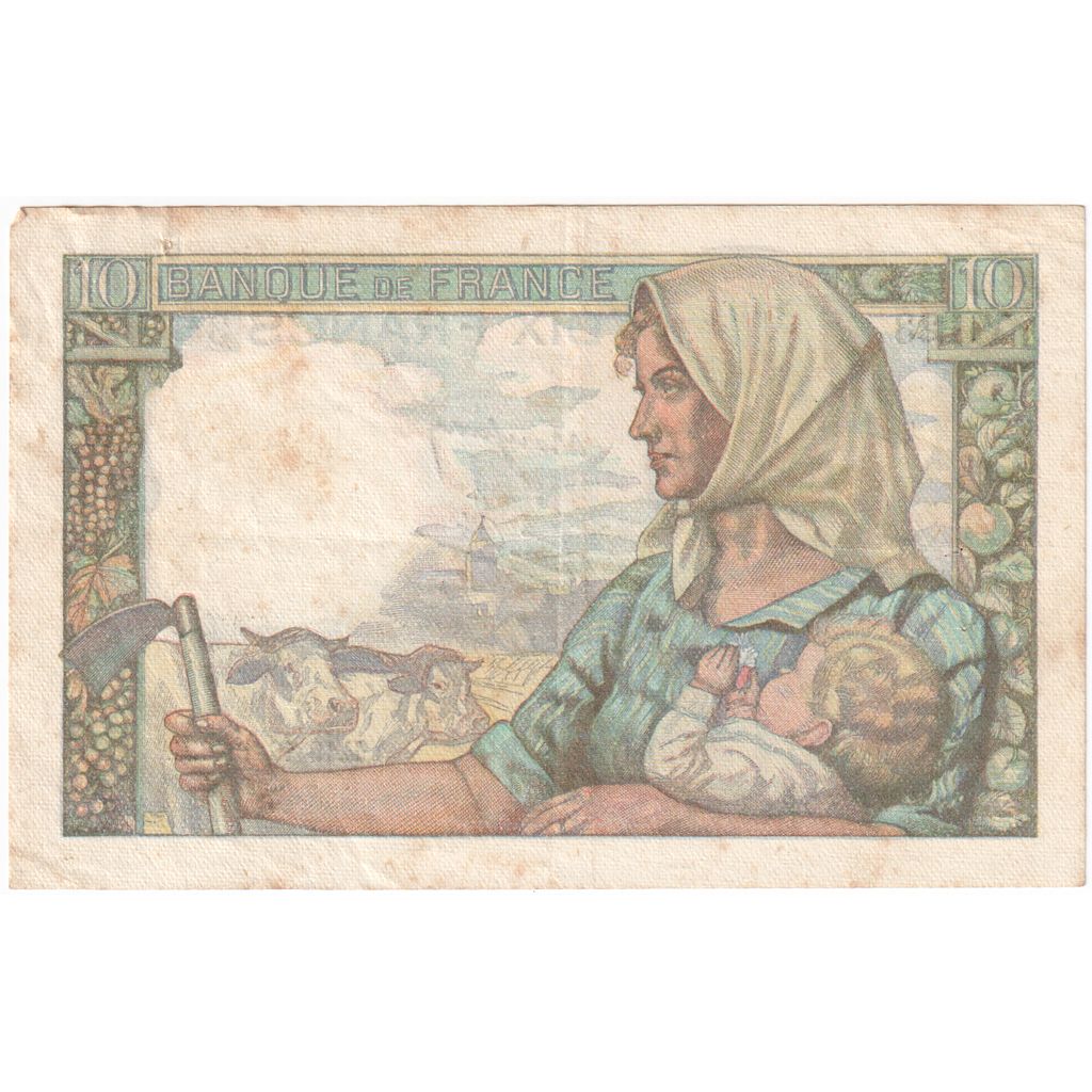 France, 10 Francs, Mineur, 1946-12-19, V.123, EF(40-45)