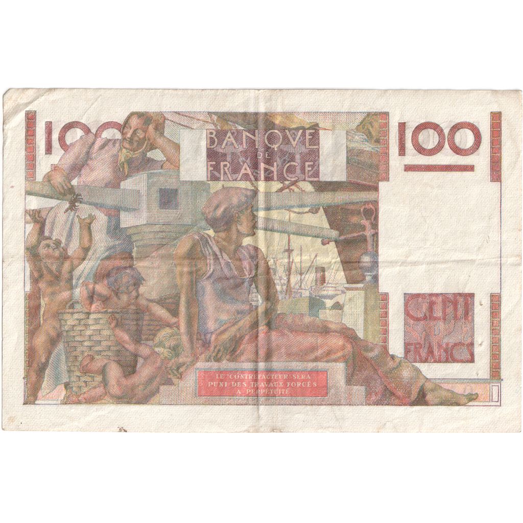 França, 100 Francs, Jeune Paysan, 1949-05-19, T.342, EF(40-45)