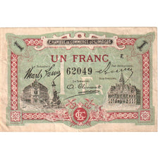 France, 1 Franc, 1923-01-01, Limoges, VF(30-35)