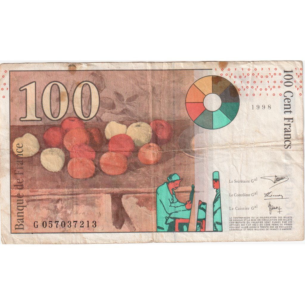 Frankrijk, 100 Francs, G. 057037213, TB