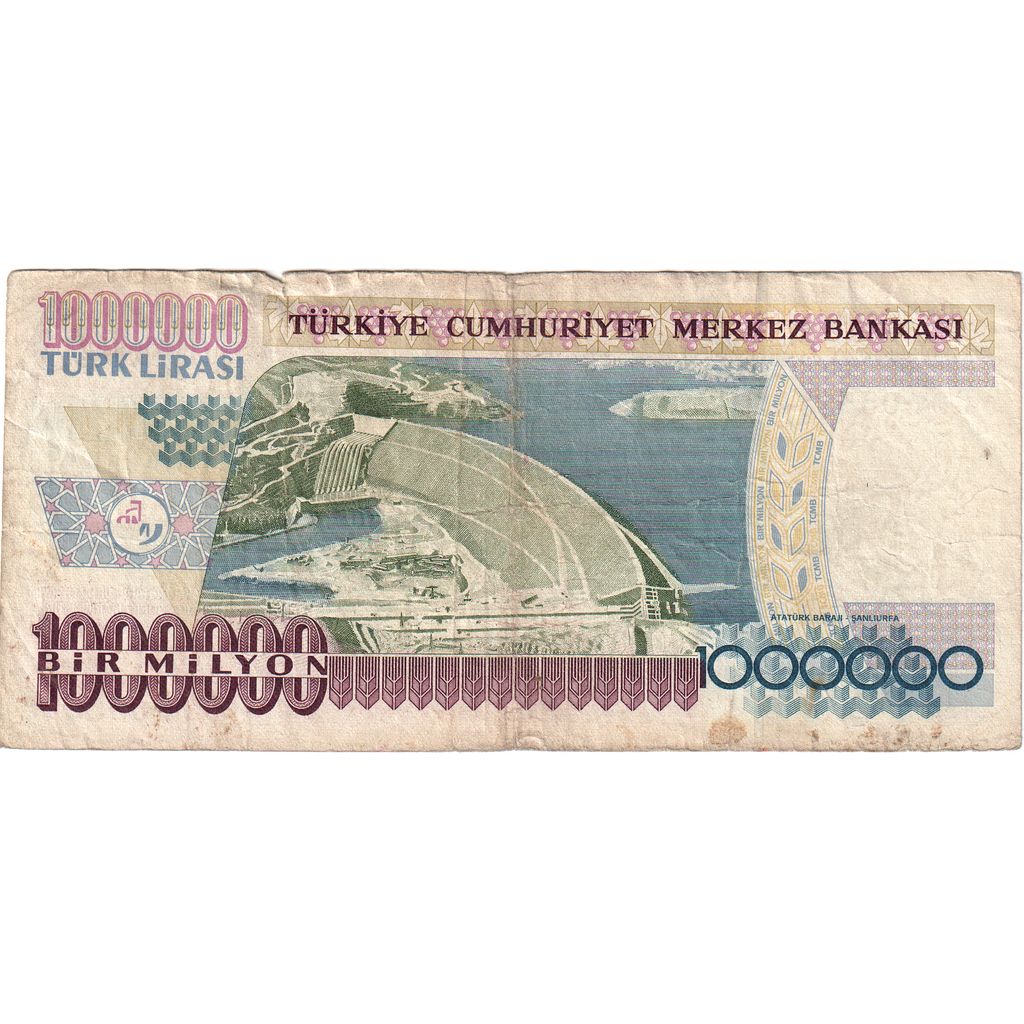 Turquia, 1000000 Lira, 1970-10-14, VF(30-35)