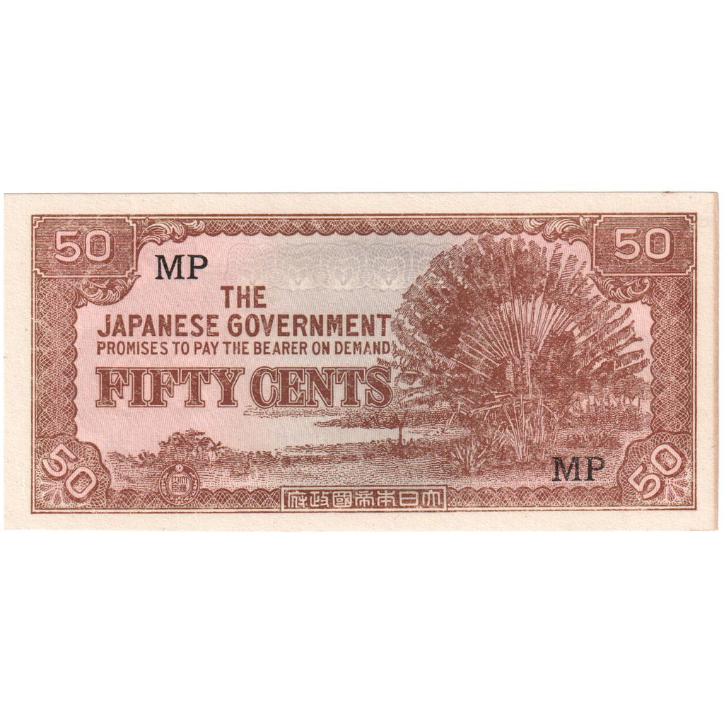 Malaya, 50 Cents, AU(55-58)