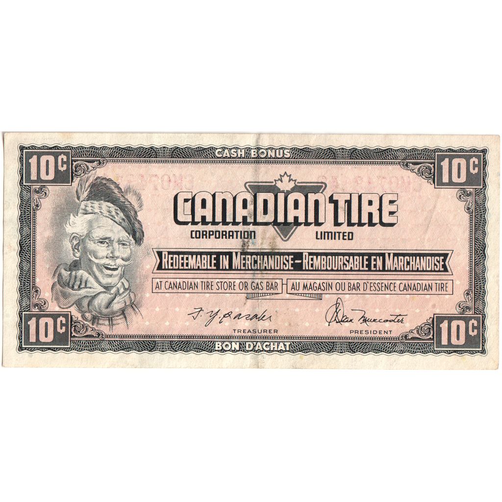 Canada, 10 Cents, CANADIAN TIRE PUB, TTB