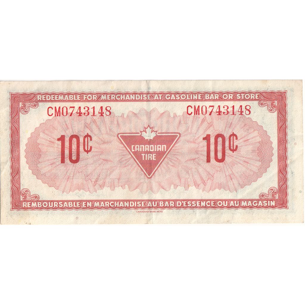 Canada, 10 Cents, CANADIAN TIRE PUB, TTB