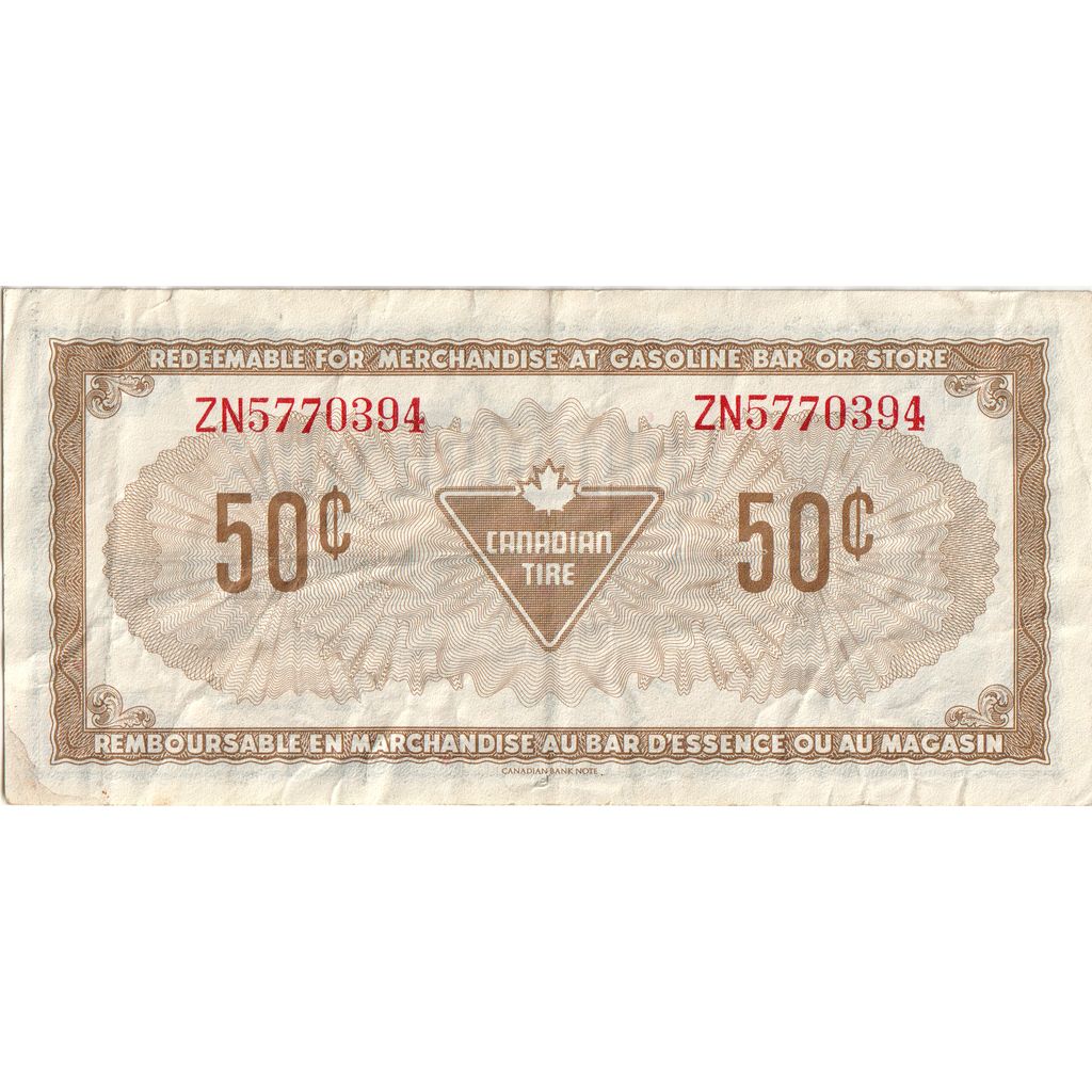 Canada, 50 Cents, CANADIAN TIRE PUB, TTB