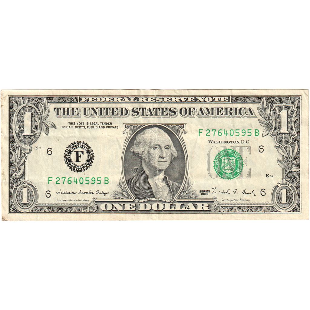 United States, 1 Dollar, EF(40-45)