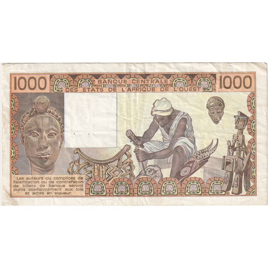 West African States, 1000 Francs, EF(40-45)