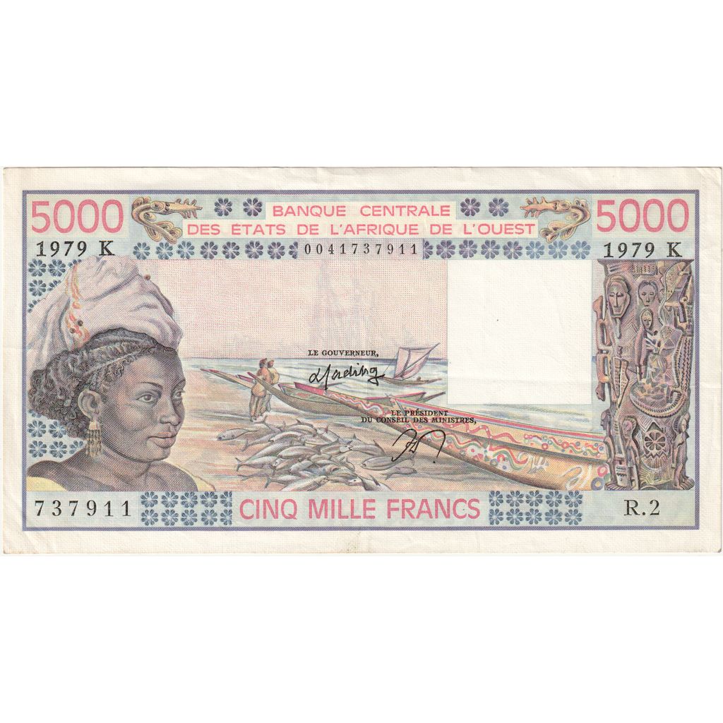 Estados del África Occidental, 5000 Francs, EBC