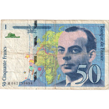 France, 50 Francs, St Exupéry, 1997, M042259898, VF(20-25)