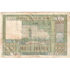 Morocco, 1000 Francs, 1956-11-15, VF(20-25)