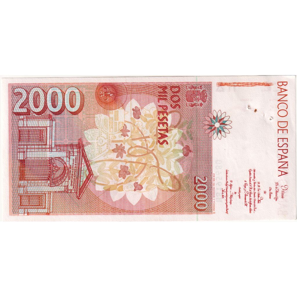 España, 2000 Pesetas, 1992-04-24, EBC