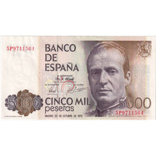 Banknote, Spain, 5000 Pesetas, 1979, 1979-10-23, KM:160, EF(40-45)