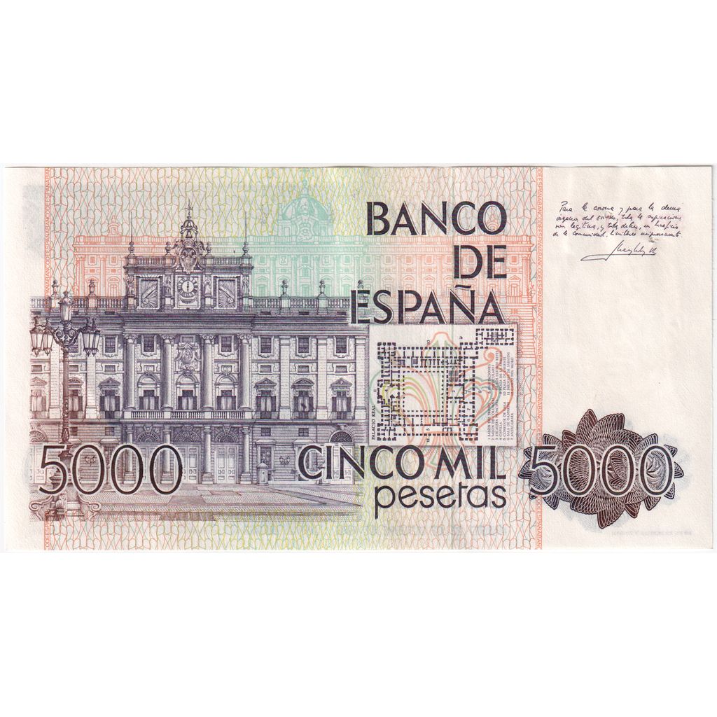 Billet, Espagne, 5000 Pesetas, 1979, 1979-10-23, KM:160, TTB