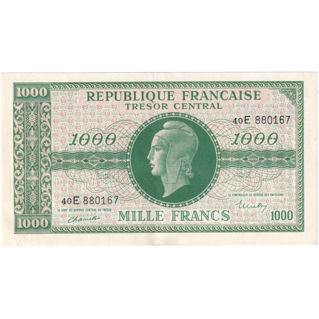 Frankrijk, 1000 Francs, Marianne, 40E, SUP